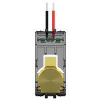 Clipsal Solis T Series Wiser Pushbutton Adaptor + LED Brushed Brass