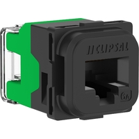 Clipsal 40 Series CAT6A Data Connector RJ45 Black