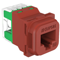 Clipsal 40 Series RJ45 CAT6 UTP Jack Mechanism Red