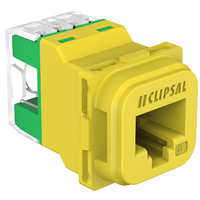 Clipsal 40 Series RJ45 CAT6 UTP Jack Mechanism Yellow