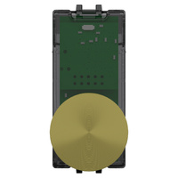 Clipsal Solis T Series Rotary Dimmer Adaptor + LED Brushed Brass