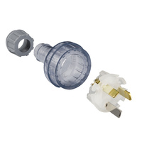 Clipsal 3 Pin 10A Plug Top Transparent