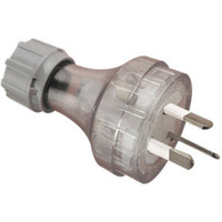 Clipsal 3 Pin Flexible Straight Plug 10A