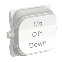 Clipsal Iconic Dolly Toggle 3-Position UP-OFF-DOWN White