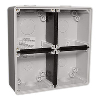 Clipsal 56 Series 4 Gang Mounting Enclosure Grey