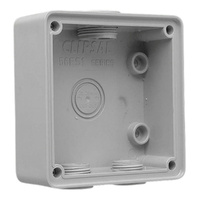 Clipsal 56 Series 1 Gang Shallow Mounting Enclosure Grey