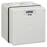 Clipsal 56 Series 1 Gang Junction Box Grey