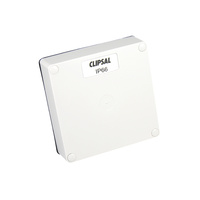 Clipsal 56 Series 1 Gang Enclosure Lid Resistant White Electric