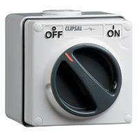 Clipsal 56 Series 4 Pole 20A Isolating Switch Grey