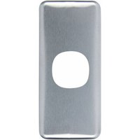 Clipsal Classic 1 Gang Architrave Switch Brushed Aluminium Cover