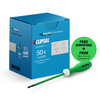 Clipsal Classic Double Powerpoint 10A | 50 Pack Bundle
