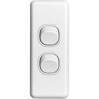 Clipsal Classic 2 Gang Architrave Switch