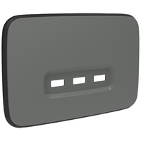 Clipsal Iconic Essence 3 Gang Horizontal Shelf USB Skin Ash Grey