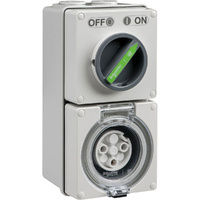 Clipsal Easy56 Round 3 Pin 20A Switched Socket
