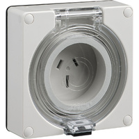 Clipsal Easy56 Flat 3 Pin 15A Wall Socket (Less Enclosure)