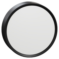 Clipsal 9W Tri-Colour Exterior Round Bulkhead IP54 Black
