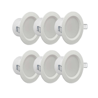 Clipsal 7W Tri-Colour Dimmable LED Downlight Kit (90mm) 6 Pack | TPDL1C3B6