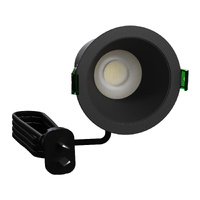 Clipsal 7W Recessed Low Glare Tri-Colour LED Downlight Kit Black