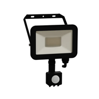 Clipsal 20W LED Floodlight with Sensor 4000K Black