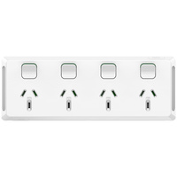Clipsal Pro Quad Powerpoint 10A White