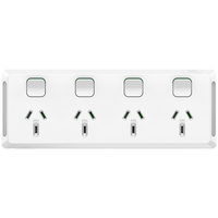 Clipsal Pro Quad Powerpoint 10A White