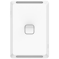 Clipsal Pro 1 Gang IP44 20A Switch White