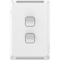 Clipsal Pro 2 Gang Switch White