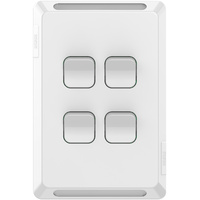 Clipsal Pro 4 Gang Switch White