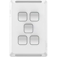 Clipsal Pro 5 Gang Switch White