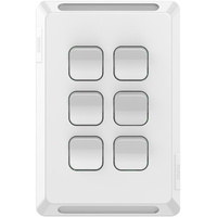 Clipsal Pro 6 Gang Switch White