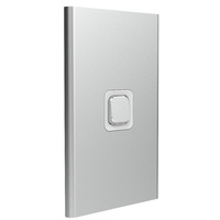 Clipsal Iconic Styl 1 Gang Switch Skin Silver