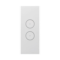 Clipsal Saturn ZEN 2 Gang Architrave Switch White