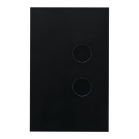 Clipsal Saturn ZEN 2 Gang Switch Black