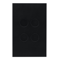 Clipsal Saturn ZEN 4 Gang Switch Black