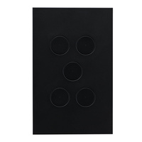 Clipsal Saturn ZEN 5 Gang Switch Black