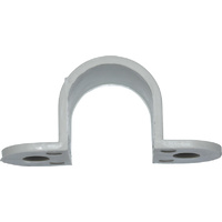 20mm PVC Full Conduit Saddle Grey