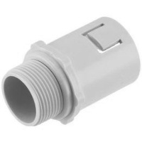 25mm Corrugated to Adaptor Connector Grey