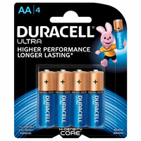 Duracell Ultra AA Batteries (4 Pack)