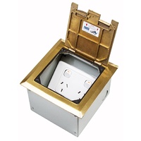 ECD Brass Flush Floor Box