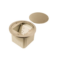 ECD Water Resistant Round Stainless Steel Floor Box