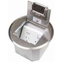 ECD Round Stainless Steel Floor Box