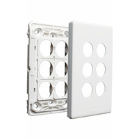 Legrand Excel Life 6 Gang Grid & Plate