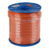 Flex Cable 1mm 2 Core + Earth - Orange 100M