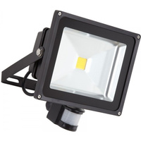 20W LED Flood Light (Daylight) IP65 + PIR Motion Sensor