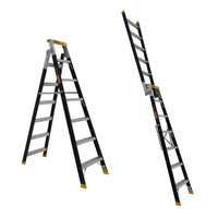 Gorilla Pro-Lite 150kg 7-Step Dual Purpose Fibreglass Ladder