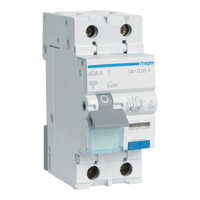 Hager 2 Pole RCD / MCB Safety Switch 6kA