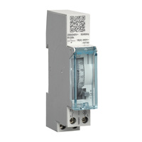 Hager 1 Pole 16(4)A DIN Rail 24 Hour Analouge Timer
