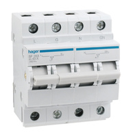 Hager 2 Pole 63A DIN Rail Changeover Switch