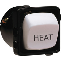 HPM Excel 10A Engraved 'Heat' Switch Mechanism White