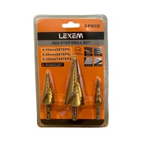 Lexem HSS Step Drill Set (3 Pack)